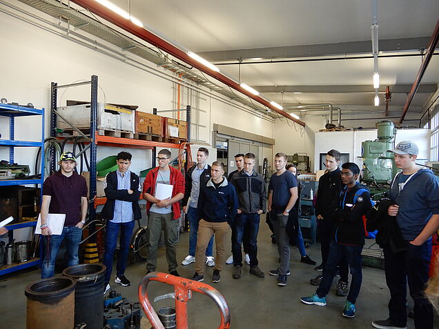 Visite des ateliers.
