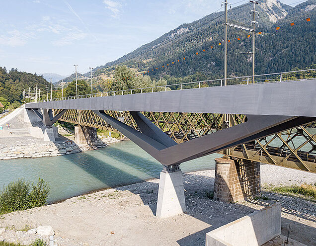 Rénovation du viaduc de la Sarine et doublement de la voie, Mühleberg, Gumine, Les Baumettes